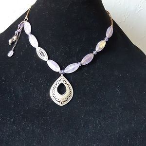 Silpada Sterling and Natural Stone Necklace